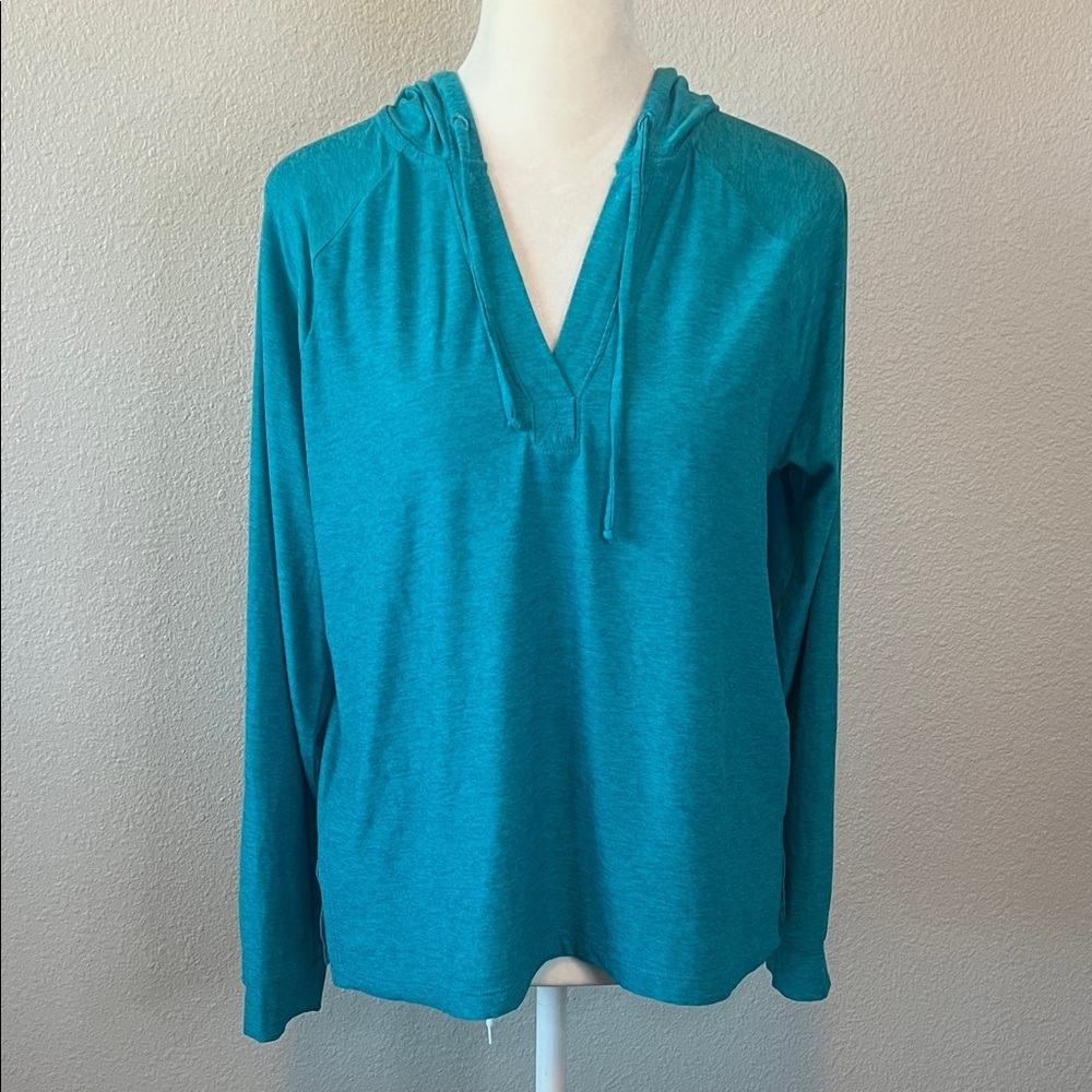 Beyond Yoga Spacedye Featherweight The Splits Hoodie Blue Size Small